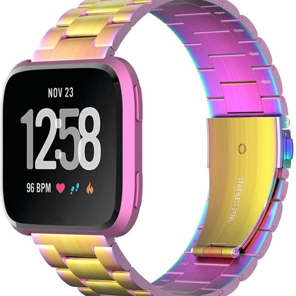 Fitbit Versa / Versa  2 Rainbow Multi color Band